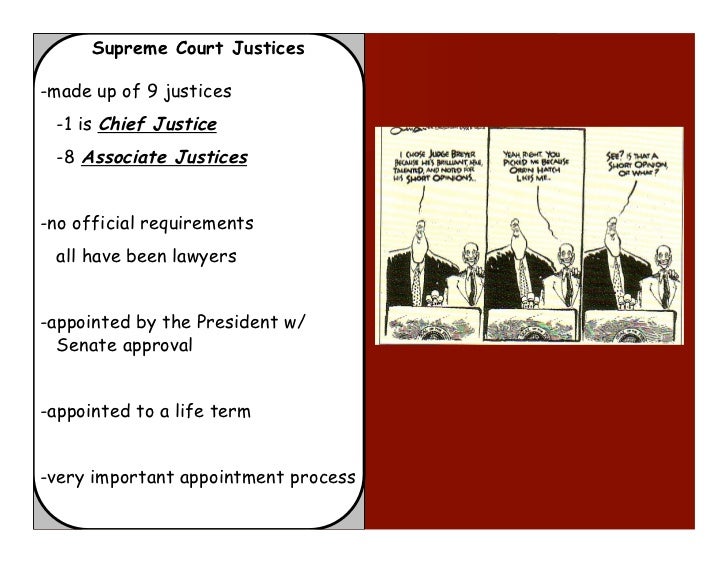 what are the requirements to be a supreme court justice