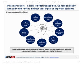 [Whitepaper] Building Blocks of Behavioral Strategy: How to De-Bias ...