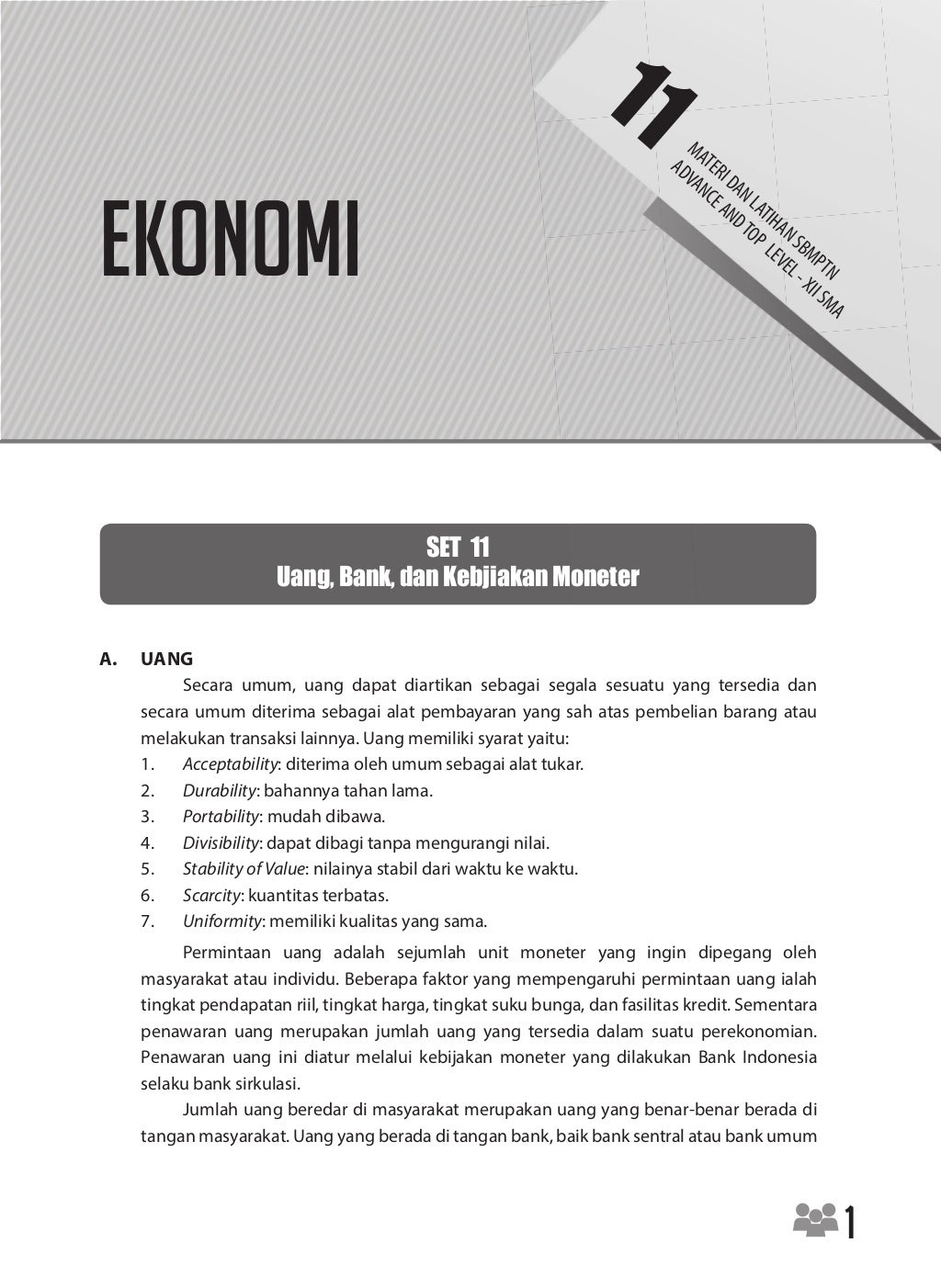 Materi dan Soal Latihan SBMPTN Soshum Ekonomi