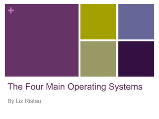 +
The Four Main Operating Systems
By Liz Ristau
 