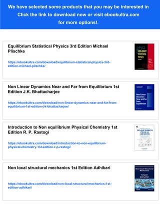Non equilibrium Statistical Mechanics and Turbulence 1st Edition John ...