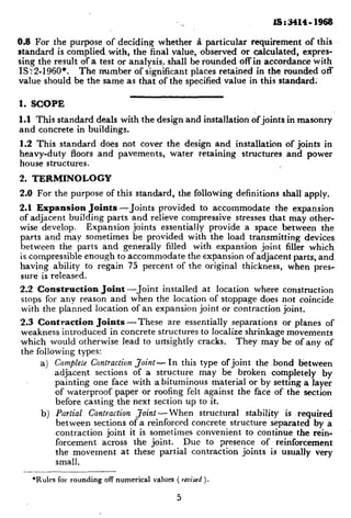 3414 code of practice for joints in buildings | PDF