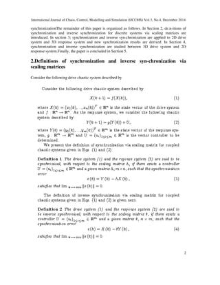 Synchronization and Inverse Synchronization of Some Different ...