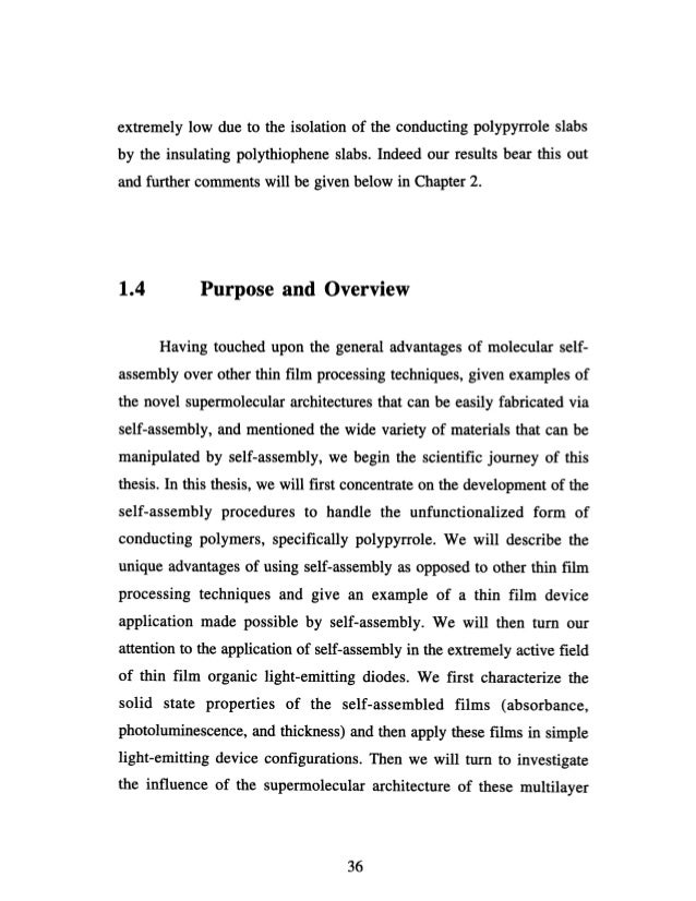 Thesis on polypyrrole