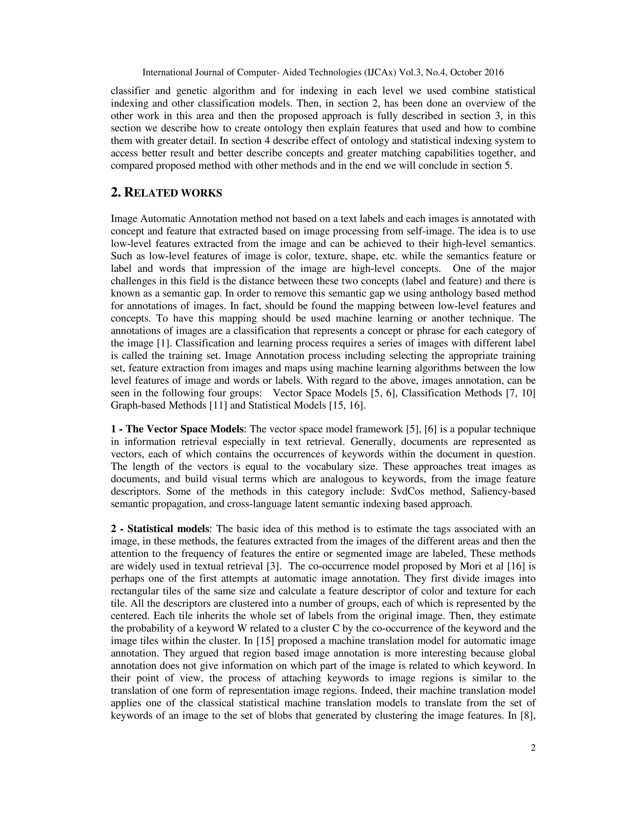 NEW ONTOLOGY RETRIEVAL IMAGE METHOD IN 5K COREL IMAGES | PDF