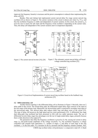 CMOS ring oscillator delay cell performance: a comparative study | PDF