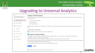 THE FRESH INTELLIGENCE 
ROUNDTABLE SERIES 
Upgrading to Universal Analytics 
 