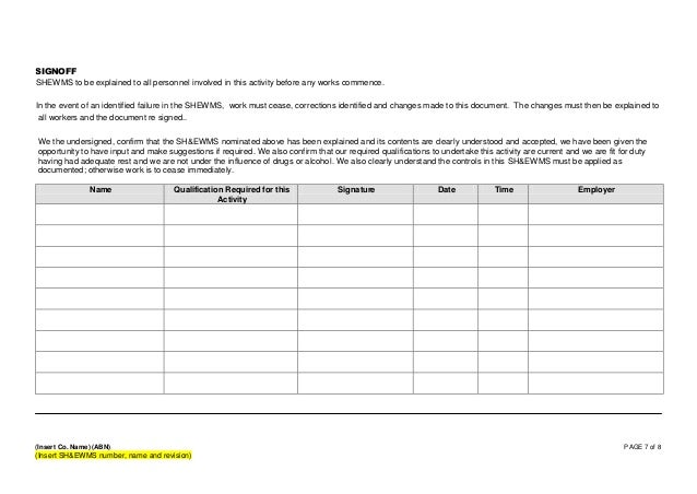 Download a Free <strong>Method Statement Template</strong> Safe work method statement template