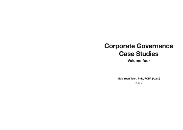 Latest corporate-governance-case-studies | PDF | Business Accounting ...