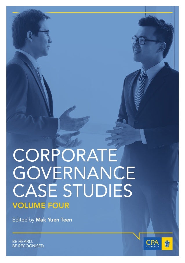 case study on corporate governance with solution