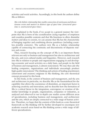 Ma Theory And The Creative Management Of Innovation Mitsuru Kodama Eds ...