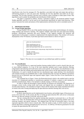Spam detection by using machine learning based binary classifier | PDF