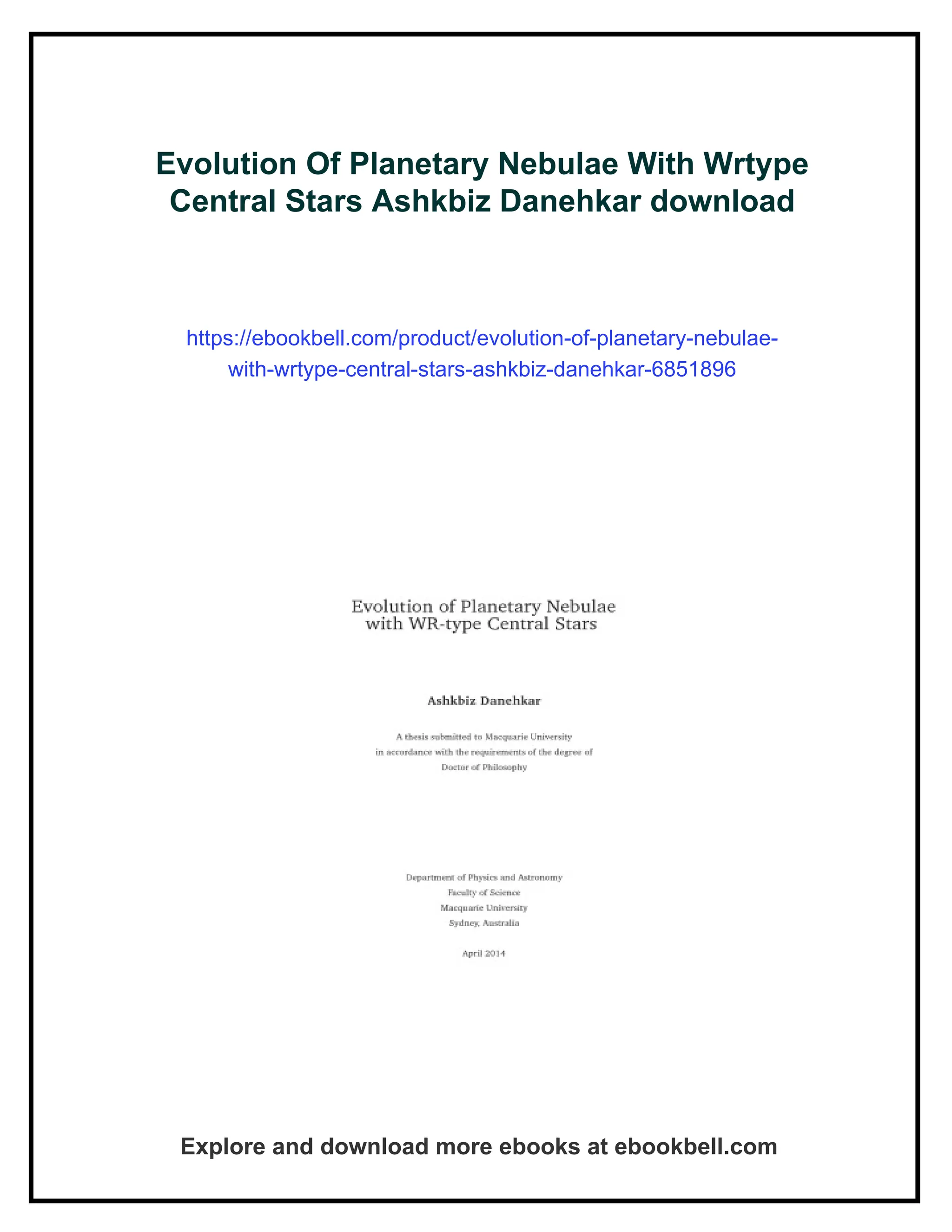 Evolution Of Planetary Nebulae With Wrtype Central Stars Ashkbiz ...