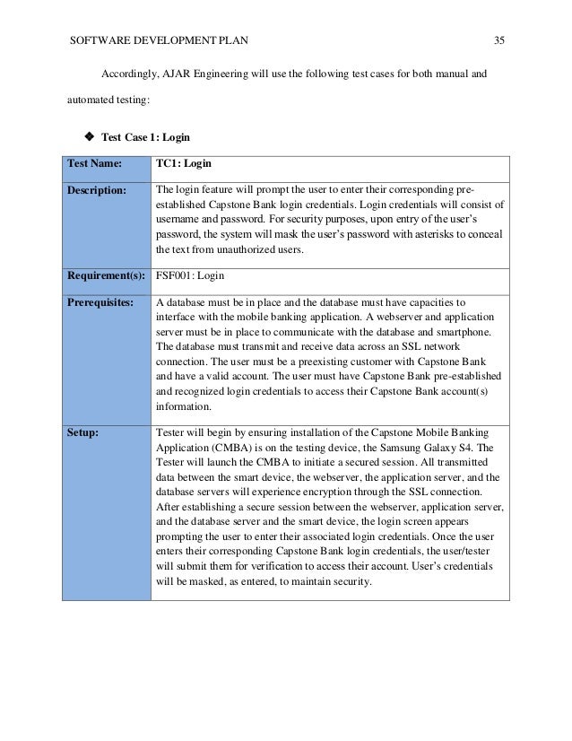 software development plan