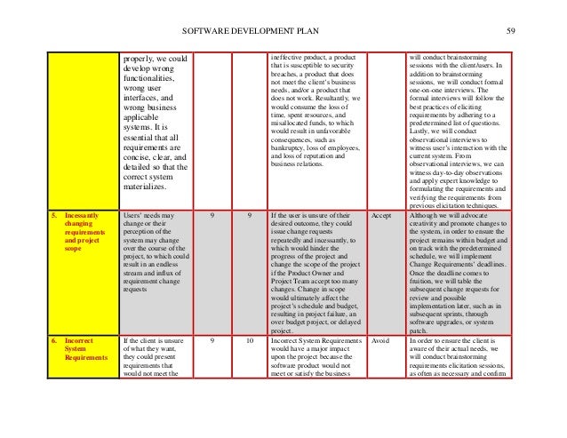 software development plan