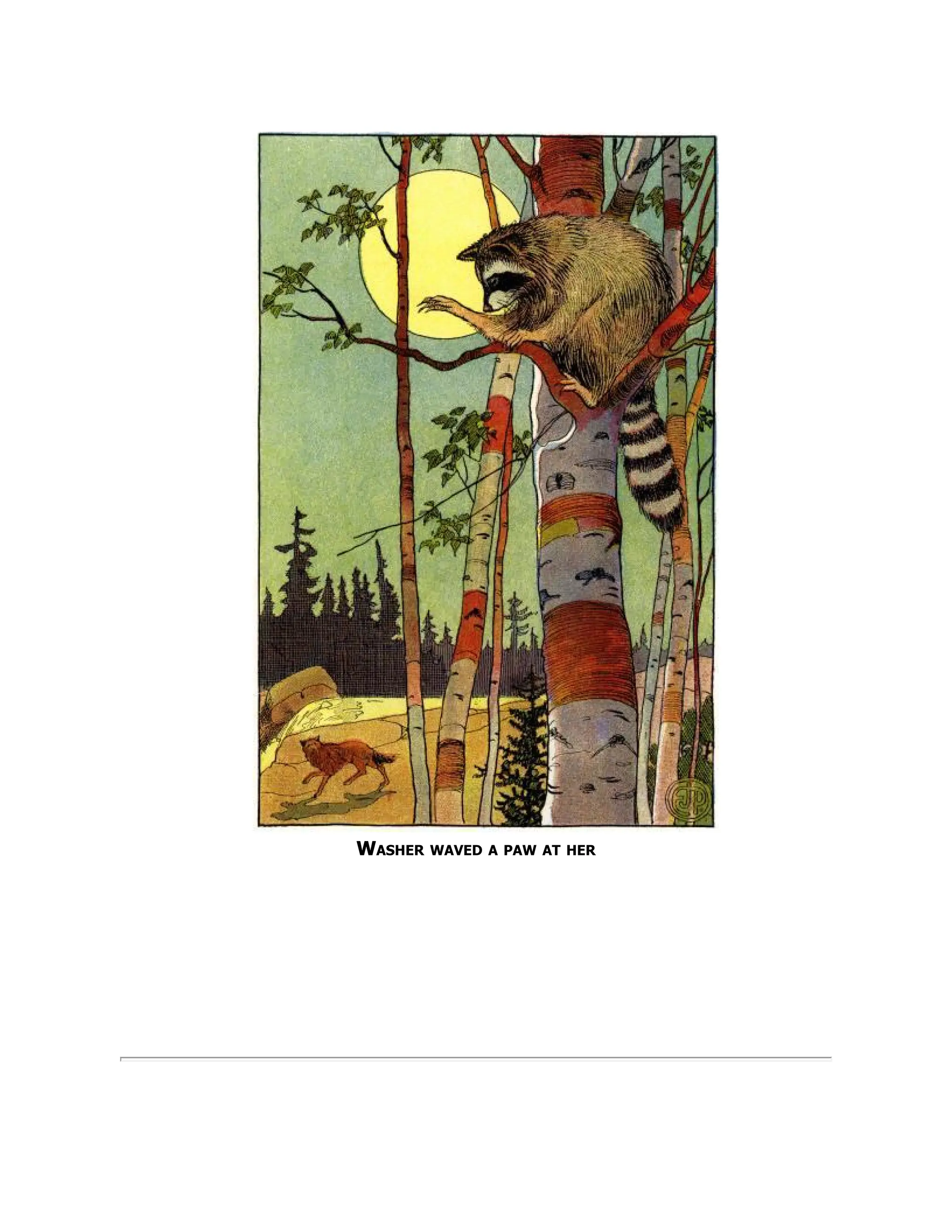 Washer waved a paw at her
 