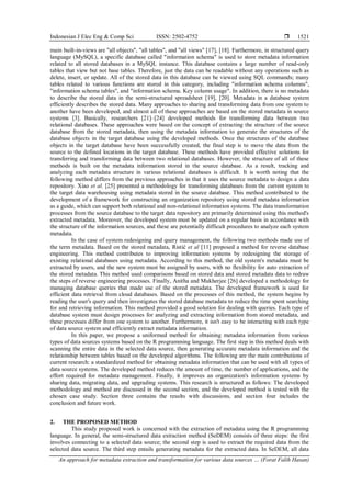 An approach for metadata extraction and transformation for various data ...