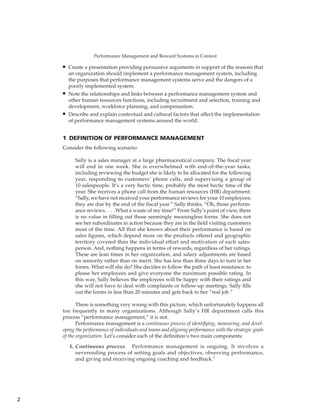 Performance Task Contextual Management Performance management 3rd ed. Edition Aguinis | PDF