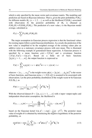 Uncertainty Quantification in Multiscale Materials Modeling Mcdowell | PDF