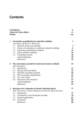 Uncertainty Quantification in Multiscale Materials Modeling Mcdowell | PDF