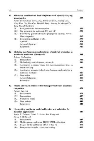 Uncertainty Quantification in Multiscale Materials Modeling Mcdowell | PDF