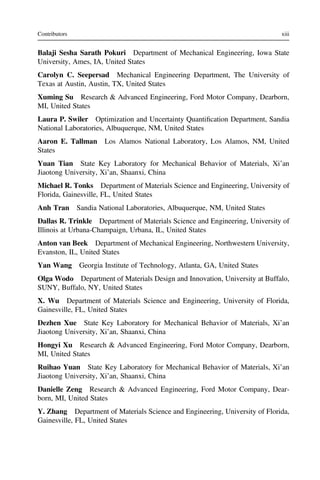 Uncertainty Quantification in Multiscale Materials Modeling Mcdowell | PDF