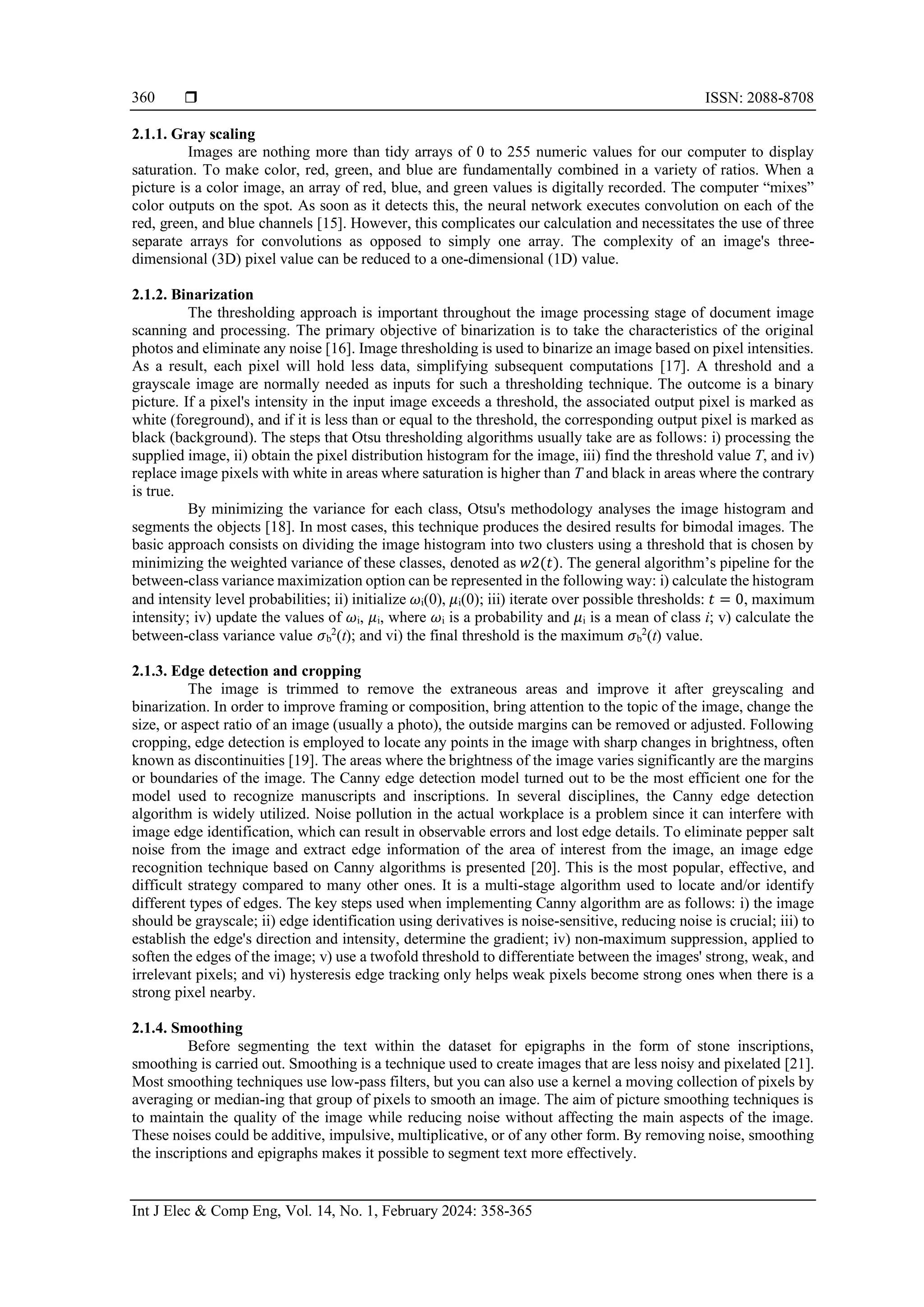 Preprocessing techniques for recognition of ancient kannada epigraphs pdf