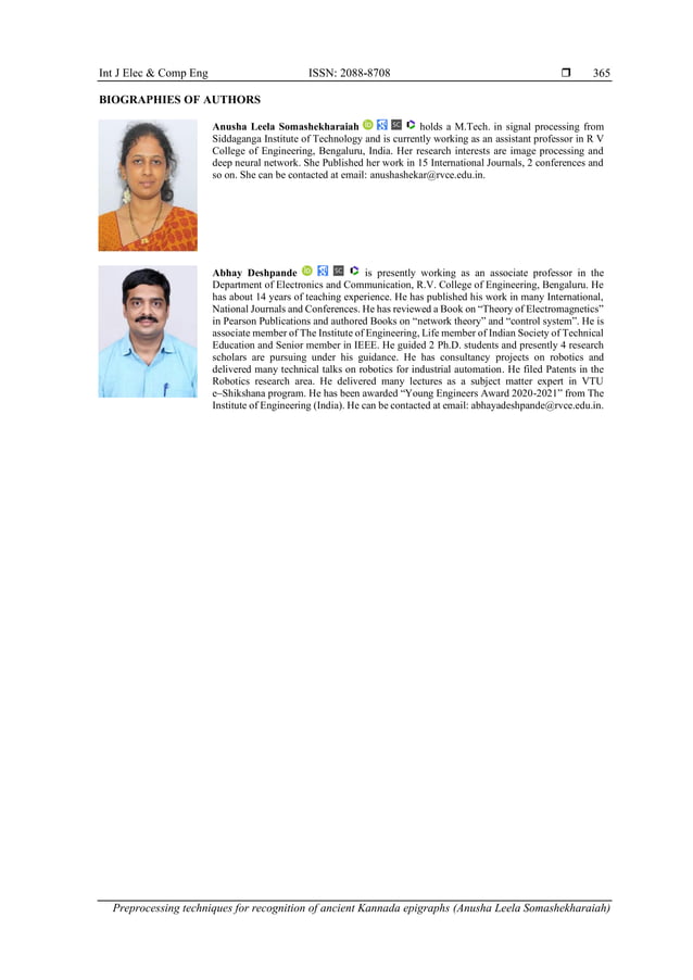 Preprocessing Techniques For Recognition Of Ancient Kannada Epigraphs