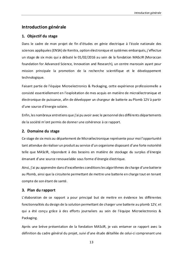 Rapport de stage PFE