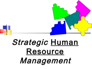 Strategic Human
    Resource
  Management
 