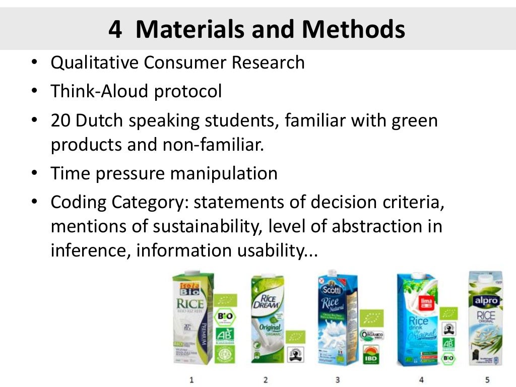 Sustainability labels on food products