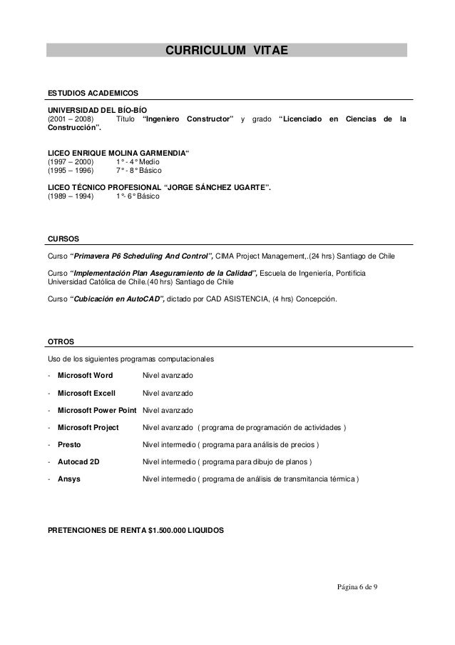 Patron curriculum vitae image