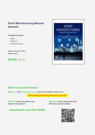 Comprehensive Guide to Smart Manufacturing Concepts and Methods | PDF