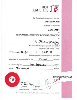 Educational Qualifications