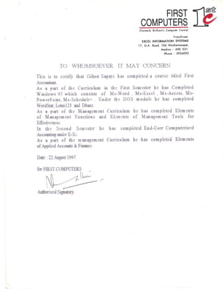 Educational Qualifications