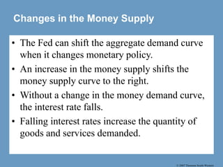 34_4E - The Influence of Monetary and Fiscal Policy on Aggregate Demand.ppt