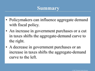 34_4E - The Influence of Monetary and Fiscal Policy on Aggregate Demand.ppt