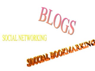 SOCIAL NETWORKING SOCCIAL BOOKMARKING BLOGS 
