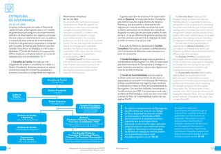 1716 Relatório de Sustentabilidade 2015
Sustainability Report 2015
Baumgarten
ESTRUTURA
DE GOVERNANÇA
G4-34 | G4-DMA
Empresa multinacional com sede no Brasil e de
capital fechado, a Baumgarten possui um modelo
de governança que assegura o acompanhamento
periódico do desempenho dos negócios, a transpa-
rência e a ética no relacionamento com os públicos
e a adoção de boas práticas de sustentabilidade.
A estrutura de governança corporativa é composta
pelo Conselho de Família, pela Diretoria e por dois
Comitês Consultivos: o Estratégico e o de Susten-
tabilidade. O Comitê de Produtos foi suspenso em
2015 e, neste ano, a empresa está em processo de
avaliação para sua reimplantação. G4-7
O Conselho de Família, formado por três
integrantes da família e consultores (um deles é o
Diretor-Presidente), atua para preservar os valores,
a história e a visão da companhia, planejando o
processo sucessório e a longevidade dos negócios.
A gestão executiva da empresa é de responsabili-
dade da Diretoria, formada pelo Diretor-Presidente,
pelo Diretor Executivo e pela Diretora de Vendas e
Marketing, que acompanha o desempenho dos
negócios por meio de reuniões semanais nas quais
os líderes apresentam os resultados dos indicadores
de gestão e a execução dos principais projetos. A cada
semana, um grupo diferente de gestores participa das
reuniões, processo que permite a integração de todas
as áreas ao menos uma vez por mês.
A atuação da Diretoria é apoiada pelos Comitês
Consultivos, formados por equipes multidisciplinares,
com funcionários de diferentes níveis hierárquicos e
áreas da companhia.
O Comitê Estratégico abrange todos os gerentes e
coordenadores da Baumgarten. Em 2015, foi responsável
pelo desenvolvimento do Planejamento Estratégico e, a
partir deste ano, acompanha o alcance dos objetivos por
meio de reuniões trimestrais.
O Comitê de Sustentabilidade, que atua apenas
no Brasil, conta com representantes de oito áreas e é
responsável por promover a incorporação das melhores
práticas socioambientais nos negócios e por monitorar
os indicadores e metas do Plano de Sustentabilidade da
Baumgarten. Com reuniões realizadas mensalmente, o
Comitê conduziu, em 2015, o processo para construção
da Matriz de Materialidade e, neste ano, tem como meta
a revisão do Plano de Sustentabilidade (saiba mais nas
páginas 18 e 19).
Os valores e compromissos da Baumgarten
são difundidos por meio de seu Código
de Ética, disponível na internet a todos
os interessados e distribuído a 100%
dos funcionários. A empresa monitora
e garante que os princípios éticos
expressos no documento sejam aplicados
integralmente em seus relacionamentos
e negócios. Denúncias e comunicações
de desvios em relação às normas podem
ser encaminhadas pelo e-mail
etica@baumgarten.com.br. G4-56
Governance structure
G4-34 | G4-DMA
As a privately-held multinational company
headquartered in Brazil, Baumgarten has
a governance model that assures periodic
oversight of business performance,
transparency and ethics in relations with
all stakeholders and adoption of good
sustainability practices. The corporate
governance structure is made up of the Family
Council, the Executive Board and two Advisory
Boards: the Strategic and Sustainability
Comitees. The Products Committee was
suspended in 2015, a year when the company
underwent a process of evaluating its
re-implementation. G4-7
The Family Council has three members
from the family and consultants (one of them
is the President) and works to preserve the
values, history and vision of the company,
planning the succession process and the
longevity of the business.
The Executive Board, made up of the
President, Managing Director and Sales and
Marketing Director, is responsible for executive
management of the company and for overseeing
the performance of the business through weekly
meetings where the leaders discuss the results of
management indicators and the execution of key
projects. Each week, a different group of managers
takes part in the meetings, a process that allows
for integration of all areas at least once a month.
The work done by the Executive Board is
supported by the Advisory Comitees, which
are made up of multidisciplinary teams, with
employees at different hierarchical levels and from
different areas of the company.
The Strategic Comitee encompasses all of
the managers and coordinators at Baumgarten.
In 2015, the Board was responsible for developing
the Strategic Plan and, starting this same year,
it monitored achievement of goals through
meetings held every three months.
The Sustainability Comitee, which is active
solely in Brazil, has representatives from
eight areas and is responsible for promoting
incorporation of the best social and environmental
practices into the business and for monitoring
the indicators and goals in the Baumgarten
Sustainability Plan. The Board holds monthly
meetings and in 2015 it conducted the process of
building the Materiality Matrix. This year, the Board
aims to revise the Sustainability Plan (learn more
on pages 18 and 19).
Baumgarten’s values and
commitments are spread through its
Code of Ethics, available online to all
stakeholders and distributed to all
employees. The company monitors
and guarantees that the ethical
principles expressed in the document
are fully applied to Baumgarten’s
relations and business. Reports and
notifications of breaches related to the
Code of Ethics can be sent by e-mail to
etica@baumgarten.com.br. G4-56
Conselho de Família
/ Family Council
Diretor-Presidente
/ President
Diretor Executivo
/ Managing Director
Diretoria de Vendas
e Marketing
/ Sales and Marketing Director
Gerentes de Vendas
/ Sales Managers
Coordenação
de Pós-Vendas
/ After-Sales Coordination
Conselho de Família
/ Family Council
Diretor-Presidente
/ President
Diretor Executivo
/ Managing Director
Diretoria de Vendas
e Marketing
/ Sales and Marketing Director
Gerência
(Produção e Materiais, Planejamento
Financeiro, Contabilidade e P&D)
/ Management Departments (Production and Materials,
Financial Planning, Accounting and R&D)
Coordenação (Produção,
Financeiro, RH, Qualidade, Custos,
Compras, TI e Processos/Manutenção)
/ Coordination Offices (Production, Financial, HR, Quality,
Costs, Procurement, IT and Processes/Maintenance)
Comitês (Estratégico
e de Sustentabilidade)
/ Comitees (Strategic
and Sustainability)
Gerência de Vendas
/ Sales Management Department
Coordenação
de Pós-Vendas
/ After-Sales Coordination
Auditoria
Externa
/ External Assurance
 