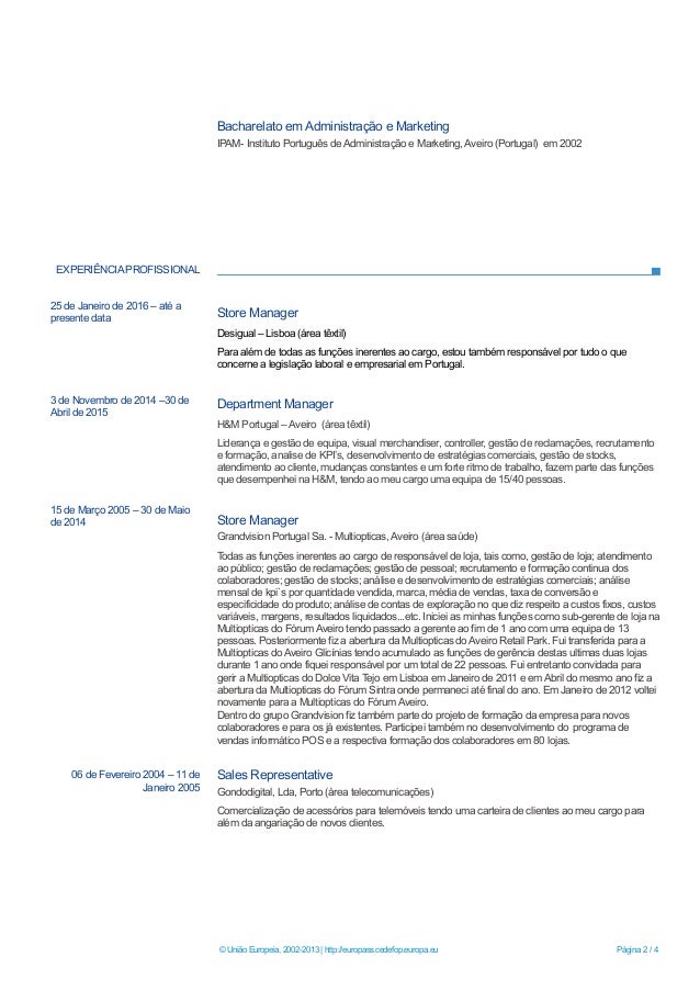 Europass Cv Actualizado