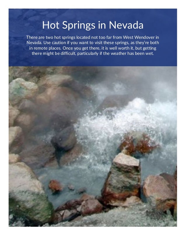 Celebrate Spring with a Day Trip to Hot Springs Near Wendover Resorts and Casinos (775) 4016840