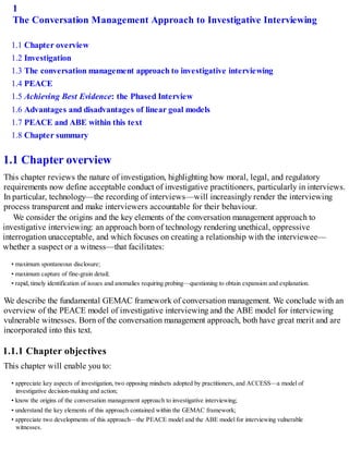 Investigative Interviewing The Conversation Management Approach 2nd ...