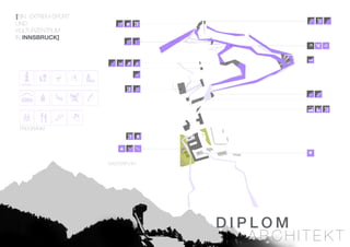 D I P L O M
A R C H I T E K T
[EIN EXTREM-SPORT
UND
KULTURZENTRUM
IN INNSBRUCK]
PROGRAMM
MASTERPLAN
 
