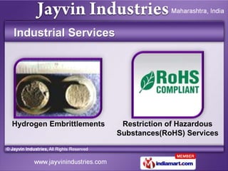 Industrial Services




Hydrogen Embrittlements    Restriction of Hazardous
                          Substances(RoHS) Ser...