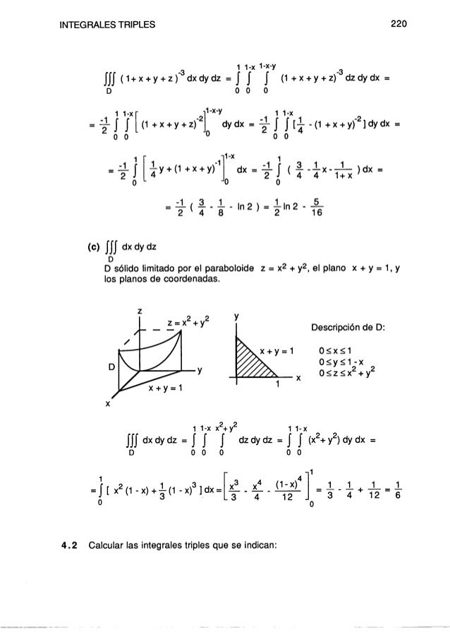 Integrales Triples Integrales Triples