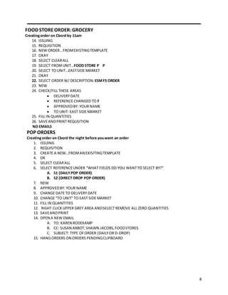 SAM Manual | DOCX | Grocery Shopping | Shopping