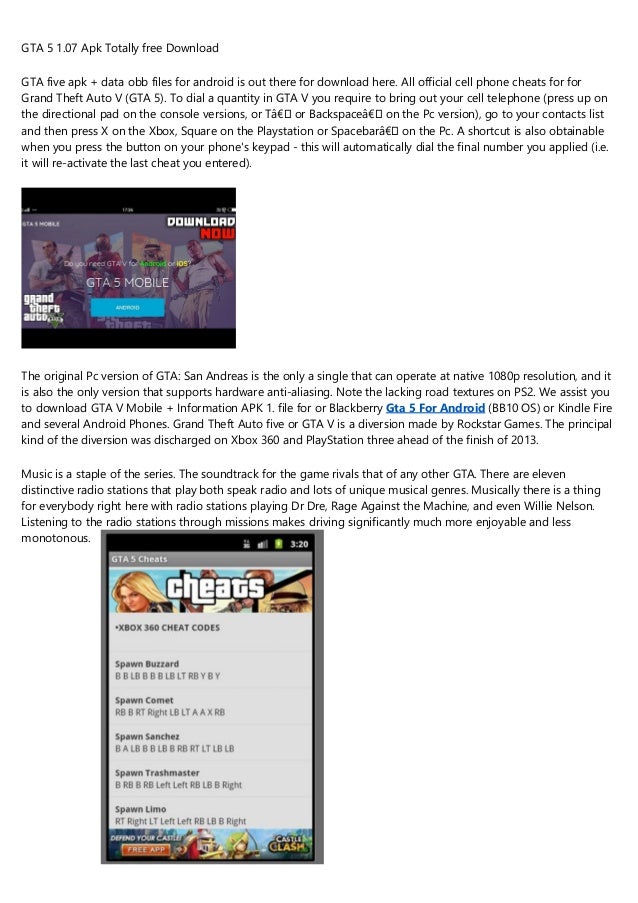 Gta 5 Game Download For Android Zip File