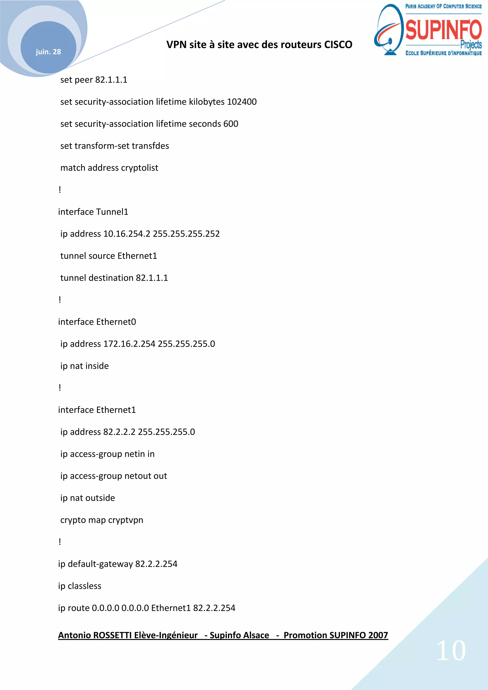 vpn-site-a-site-avec-des-routeurs-cisco | PDF
