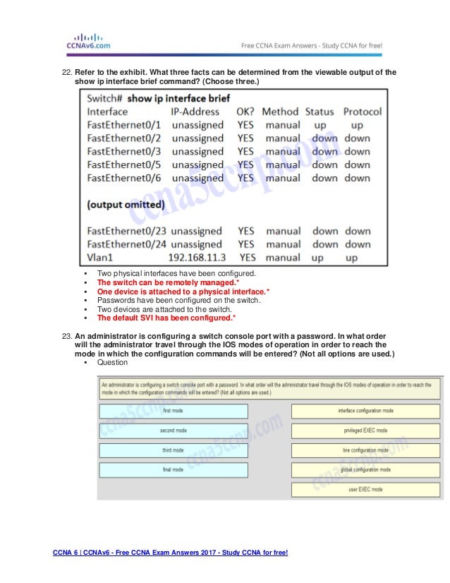 Ccna 1 Chapter 2 Exam
