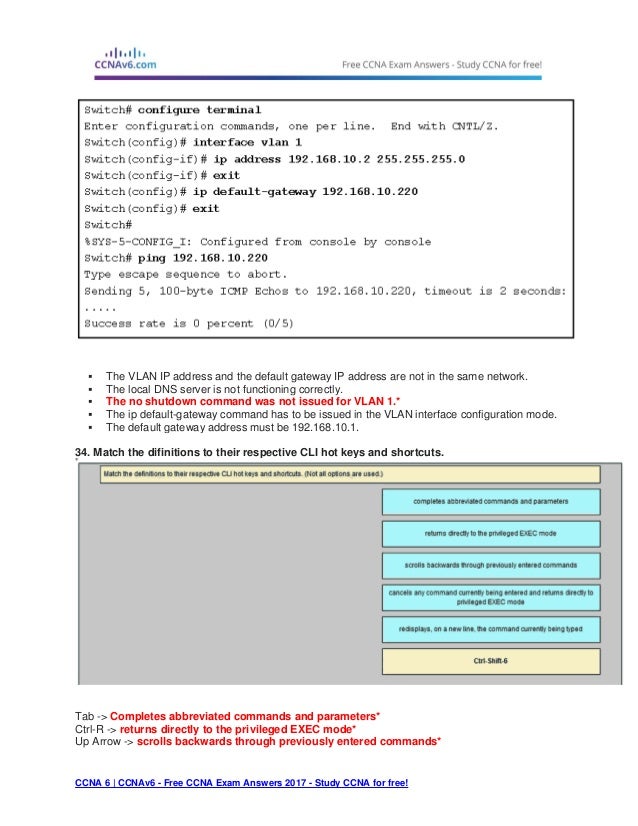 Ccna 1 Chapter 2 Exam
